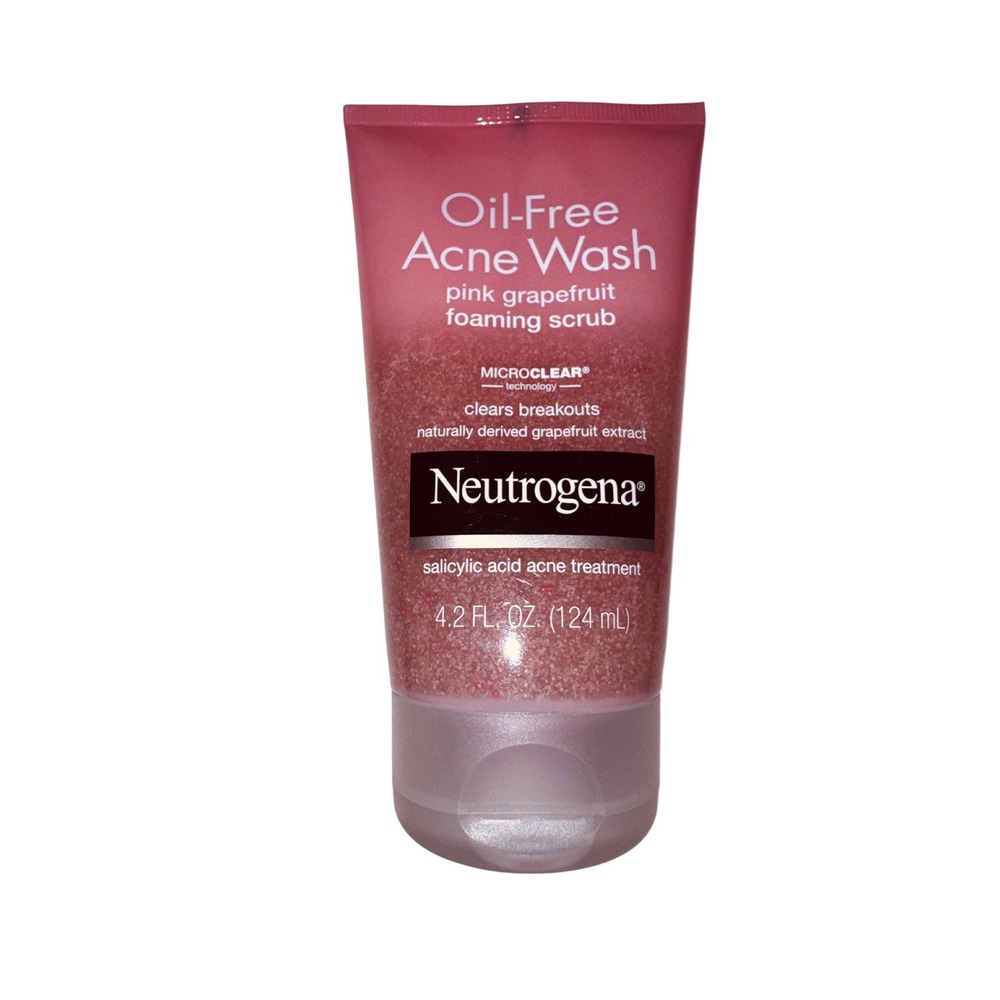 Neutrogena Oil-Free Acne Wash Pink Grapefruit Foaming Scrub 4.2oz Salicylic Acid